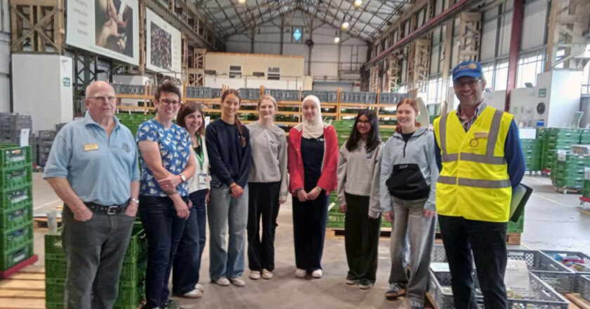 Llanishen High Students Visit Cardiff Foodbank Warehouse